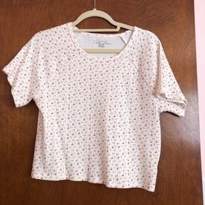 American Eagle ribbed baby tee